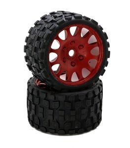 PH Scorpion Belted Monster Truck Tires / Wheels w 17mm Hex (2) Sport-Red PHBPHT1131SRED