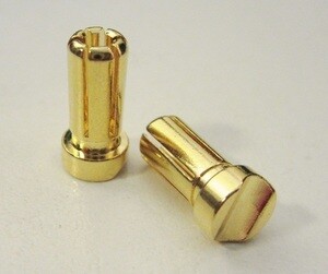 TQ Wire 5mm Bullet, Short 13mm 6point Gold Plated