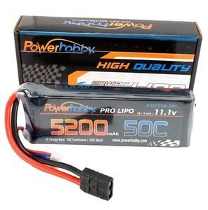 PH 5200mAh 11.1V 3S 50C LiPo Battery with Hardwired Genuine Traxxas Plug PHB3S520050CTRX