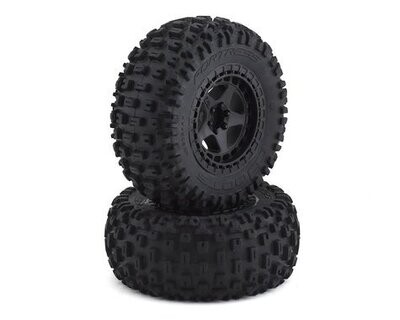 Arrma dBooots Fortress SC Tire Set Glued Black (2) ARAC9630 ARA550042