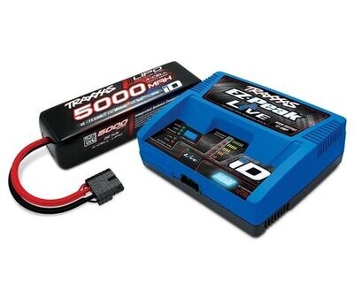 Traxxas EZ-Peak Live 4S &quot;Completer Pack&quot; Battery Charger w/One Power Cell Battery (5000mAh) TRA2996X