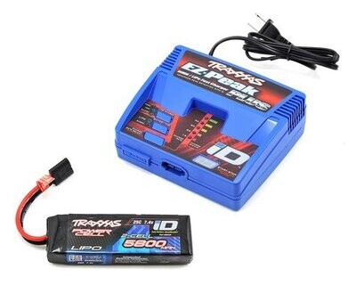 Traxxas EZ-Peak 2S Single &quot;Completer Pack&quot; Multi-Chemistry Battery Charger w/One Power Cell Battery (5800mAh) TRA2992