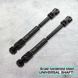 Junfac Scale Hardened Steel Universal Shafts for Axial SCX10 II 4WD RTR JUN90045