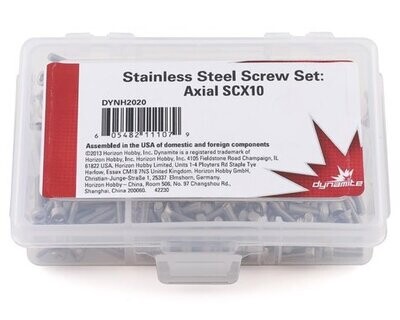 Dynamite Axial SCX10 Stainless Steel Screw Set DYNH2020