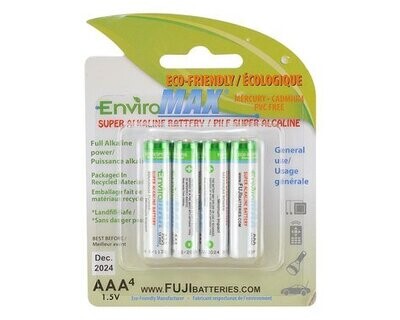 Fuji Enviromax AAA Alkaline Battery (4) FUG4400BP4
