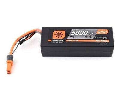 Spektrum RC 3S Smart LiPo Hard Case 100C Battery Pack w/IC5 Connector (11.1V/5000mAh) SPMX50003S100H5