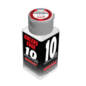 Racers Edge 10 Weight, 100cSt, 70ml 2.36oz Pure Silicone Shock Oil RCE3210
