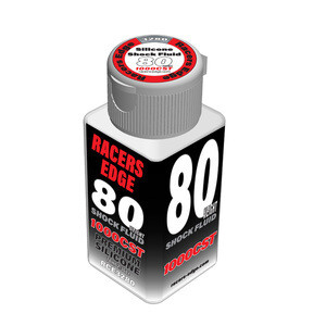 Racers Edge 80 Weight, 1,000cSt, 70ml 2.36oz Pure Silicone Shock Oil RCE3280