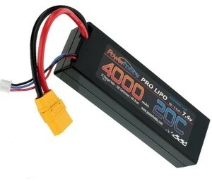 PowerHobby 2S 7.4V 4000mAh 20C LiPo Battery Pack w/ XT90 Plug Hard Case PHB2S400020CXT90