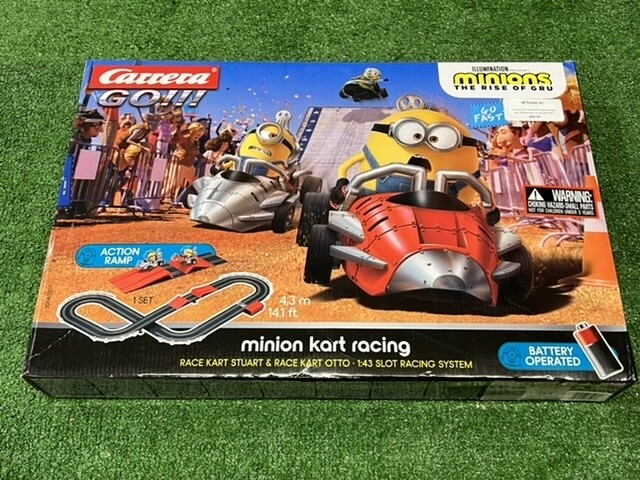 Carrera GO!!! The Rise of GRU Minions Kart Slot Car Racing Set 20063507