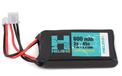 Helios RC 2S 45C LiPo Battery w/PH2.0 Connector (7.4V/600mAh) HEL-2S600-45
