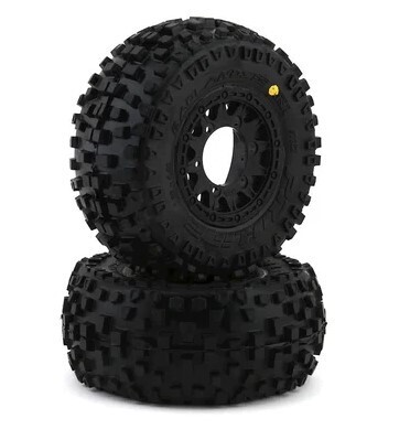 Pro-Line Badlands SC 2.2/3.0 Tires w/Raid Wheels (Black) (2) (M2) w/12mm Removable Hex PRO118210