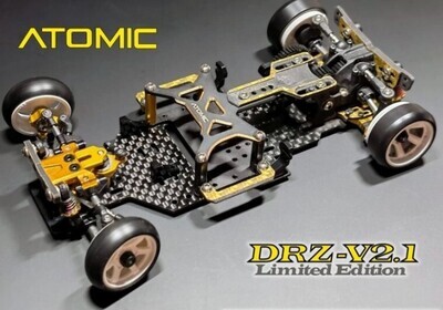 Atomic DRZ V2.1 1/28 RWD Limited Edition Drift Chassis Kit (No Electronic) DRZV2.1-LE-KIT