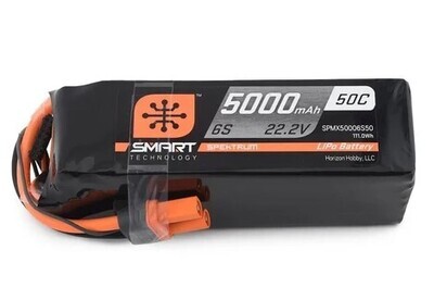 Spektrum RC 6S Smart 50C LiPo Battery Pack w/IC5 Connector (22.2V/5000mAh) SPMX50006S50