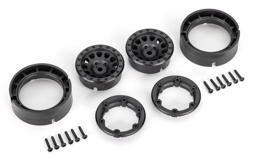 Traxxas Wheels, 1.0&quot;, Method Race Wheels® 105 Beadlock (Black, Beadlock) (2) TRA9781