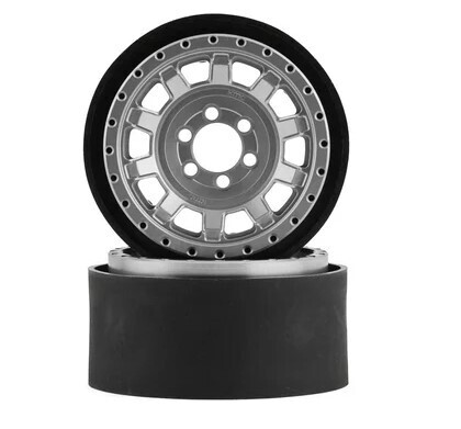Vanquish Products KMC KM236 Tank 2.2&quot; Beadlock Crawler Wheels (Clear) (2) VPS08702