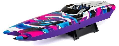 Traxxas DCB M41 Widebody 40&quot; Catamaran High Performance 6S Race Boat (Purple) w/TQi 2.4Ghz Radio &amp; TSM TRA57046-4-PRPL