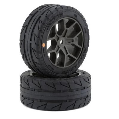 Pro-Line Vector 35/85 2.4&quot; Belted Pre-Mounted On-Road Tires (Grey) (2) (S3) w/14mm Hex PRO1020410