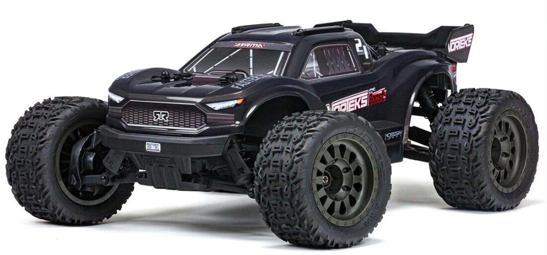 Arrma Vorteks 4X2 BOOST 1/10 Electric RTR Stadium Truck (Gun Metal) w/SLT2 2.4GHz Radio, Battery &amp; Charger ARA4105SV4T2
