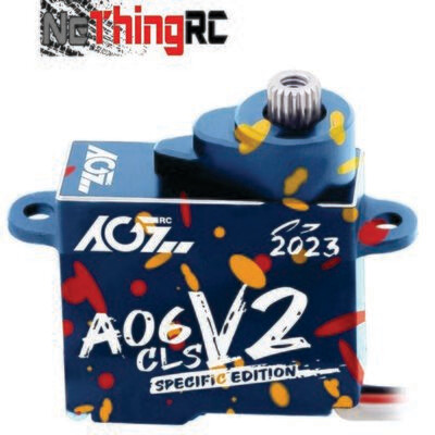 AGFRC A06CLS Confetti ED v.2 Digital Coreless HV Servo (Fits MRZ, MRT, RX28, GLR, GL-GT, GL-F1) w/ Alum Horn FSA06CLSV2-R 