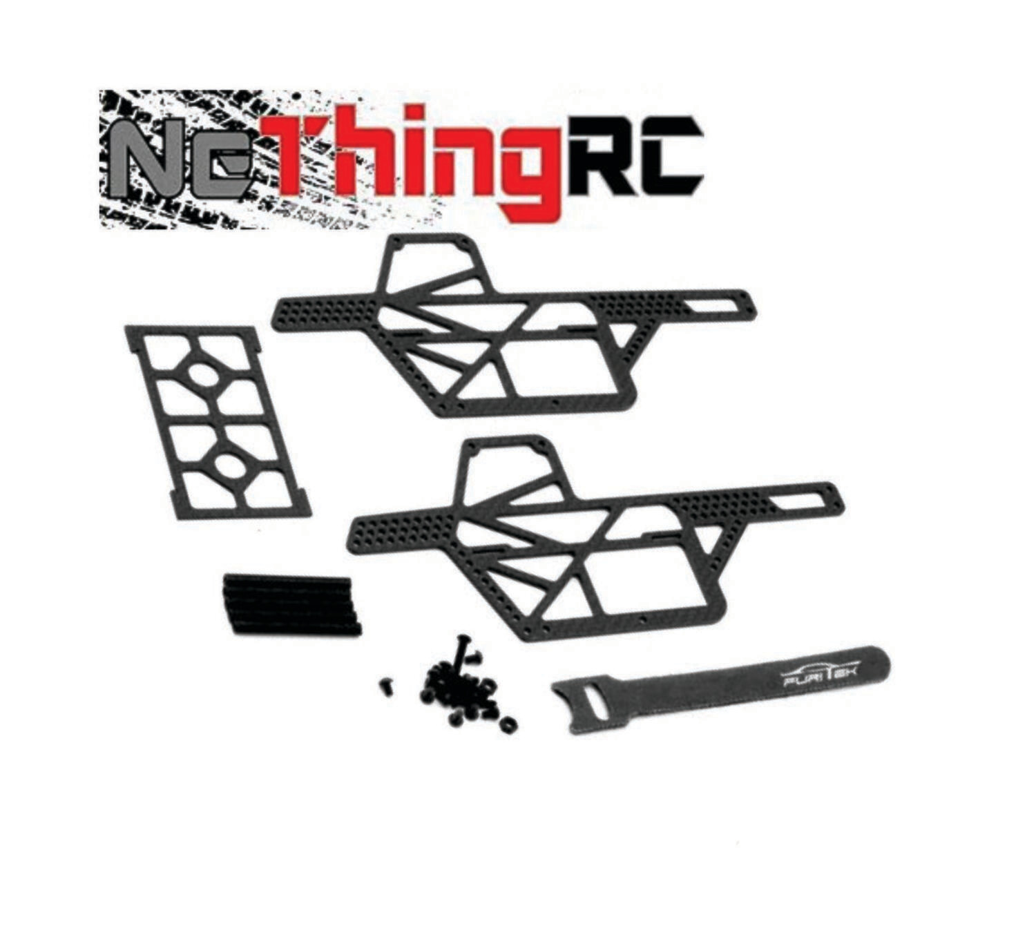 Furitek Traxxas TRX-4M Rampart Monster Truck Frame Conversion Kit (Carbon) FTK-FUR-2309 FUR-2309