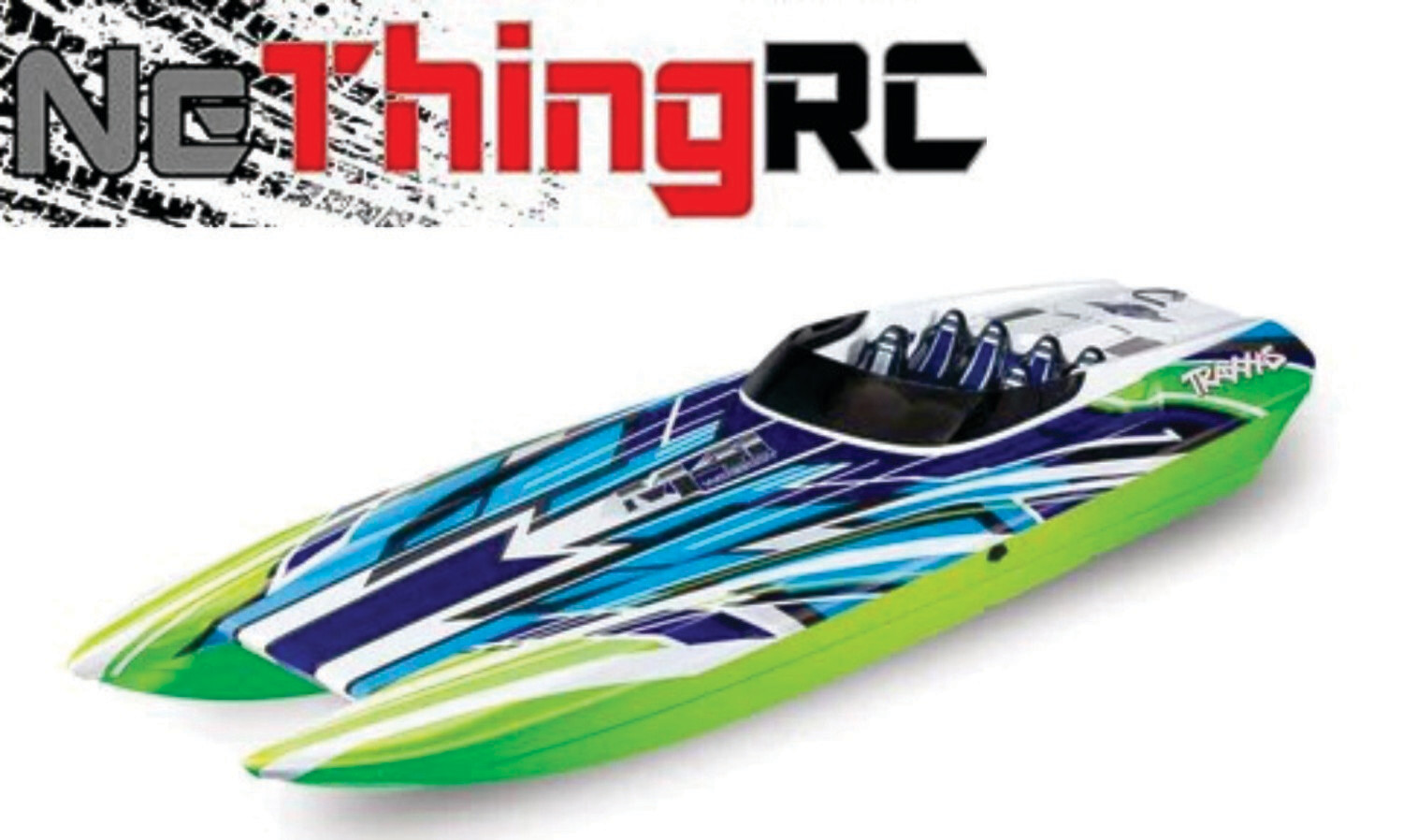 Traxxas DCB M41 Widebody 40&quot; Catamaran High Performance 6S Race Boat (Green) w/TQi 2.4GHz Radio &amp; TSM TRA57046-4-GRNX