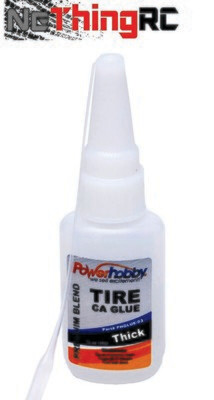 Powerhobby Premium Blend RC CA Tire Glue w/Tip Thick 0.75oz PHGlue-02