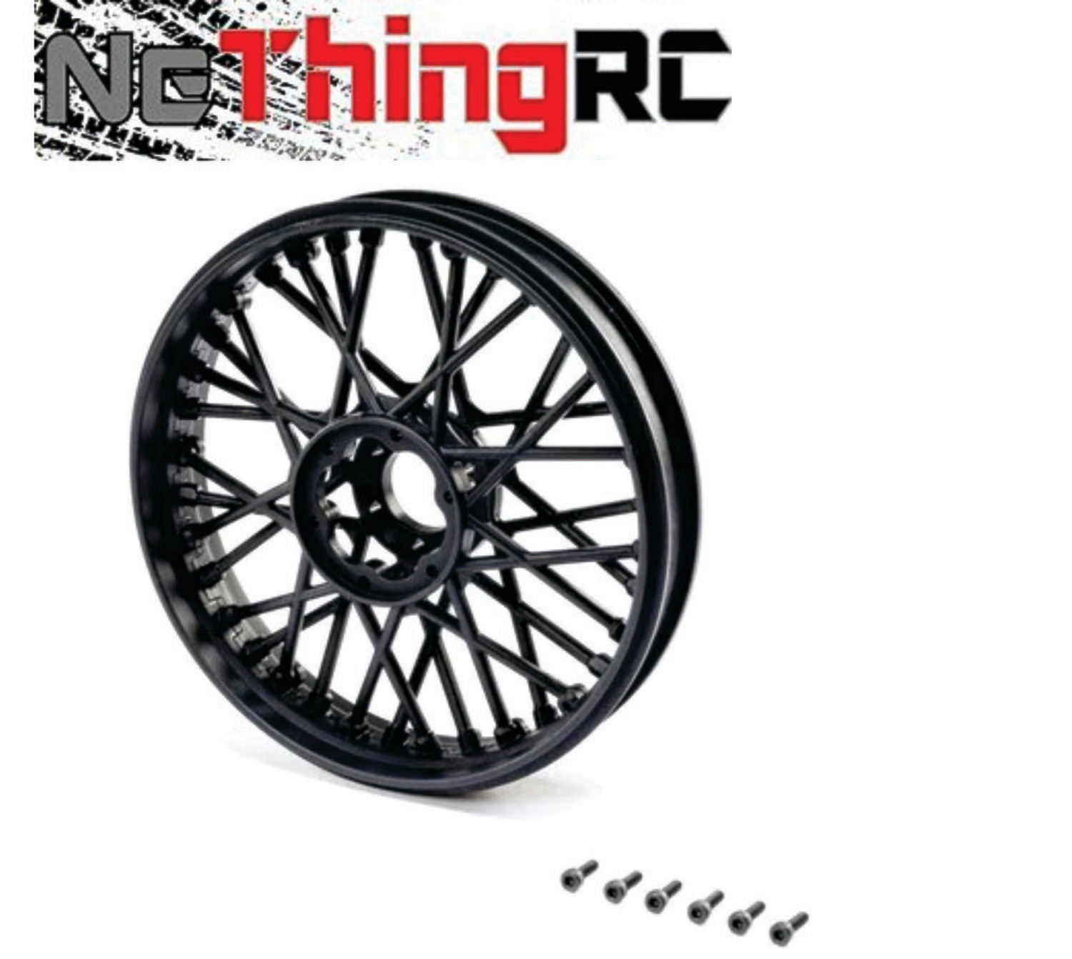 Losi Promoto-MX Front Wheel Set (Black) LOS46000