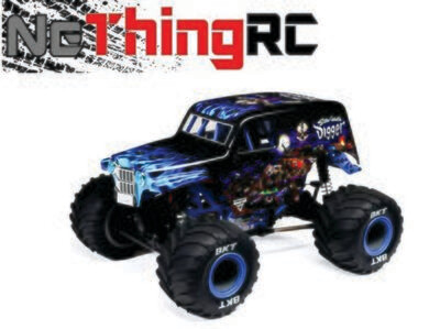 Losi 1/18 Mini LMT 4X4 Brushed RTR Monster Truck (Son-Uva Digger) w/ 2.4GHz Radio, Battery &amp; Charger LOS01026T2