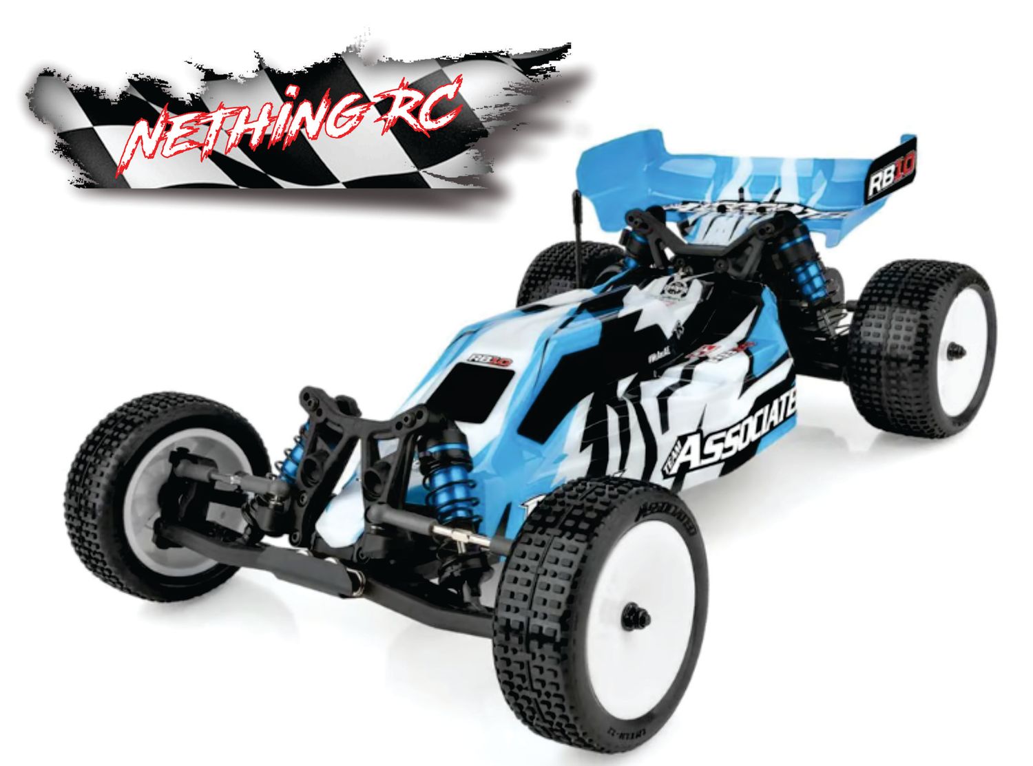 Team Associated RB10 RTR 1/10 Electric 2WD Brushless Buggy (Blue) w/2.4GHz Radio &amp; DVC ASC90031