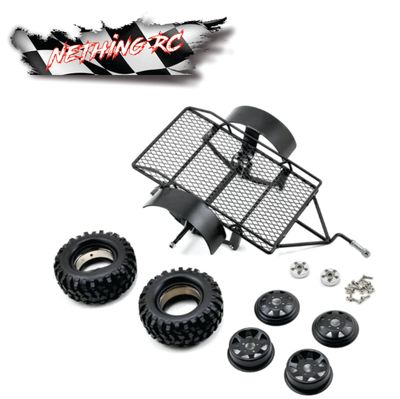 Yeah Racing 1/10 Scale Aluminum Leaf Spring Hitch Mount Crawler Trailer YEA-YA-0405