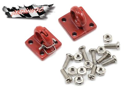 Yeah Racing 1/10th Four Bolt Tow Ring (Red) (2) YEA-YA-0462RD