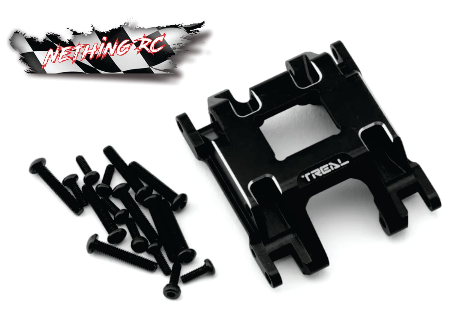 Treal Hobby TRX-4M Aluminum Center Skid Plate (Black) TLHTTRX-4M-23