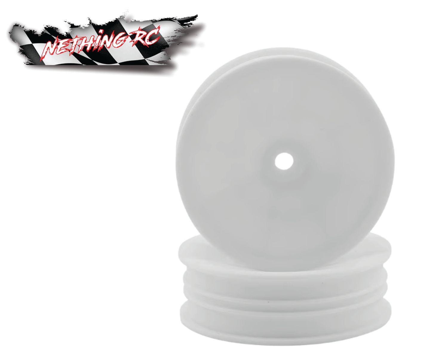 Team Associated 12mm Hex 2.2&quot; &quot;Slim&quot; Front Buggy Wheels (White) (2) (B6) ASC91757