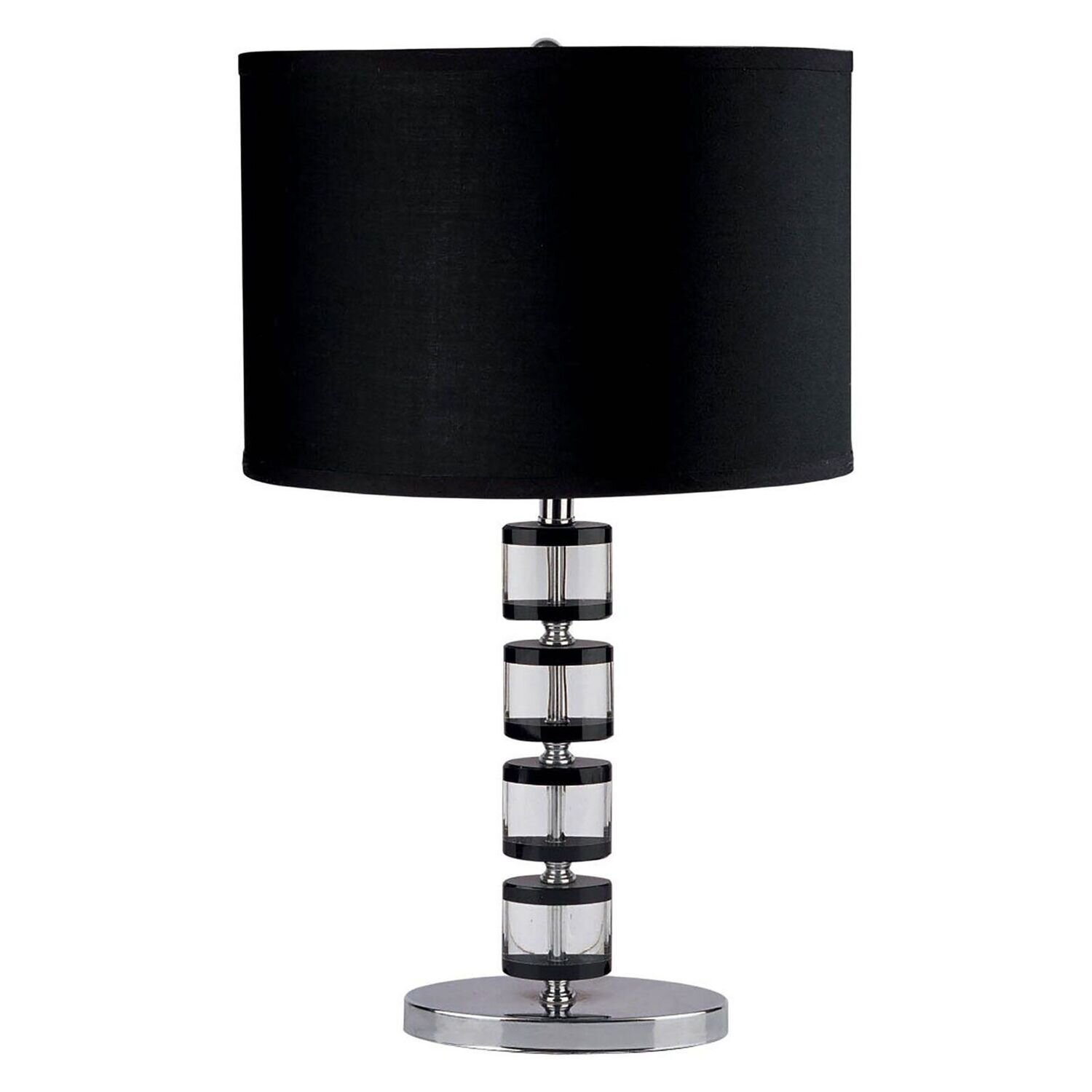 Zoe Table Lamp Black Glass