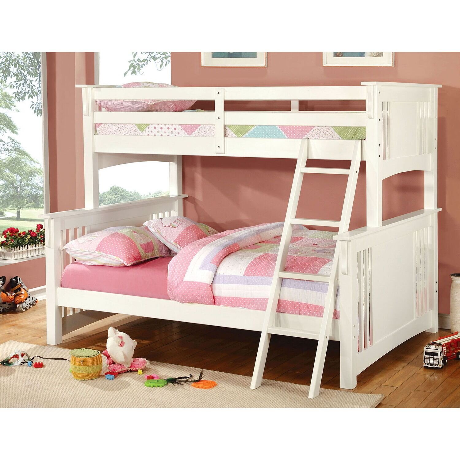 White bunk outlet beds