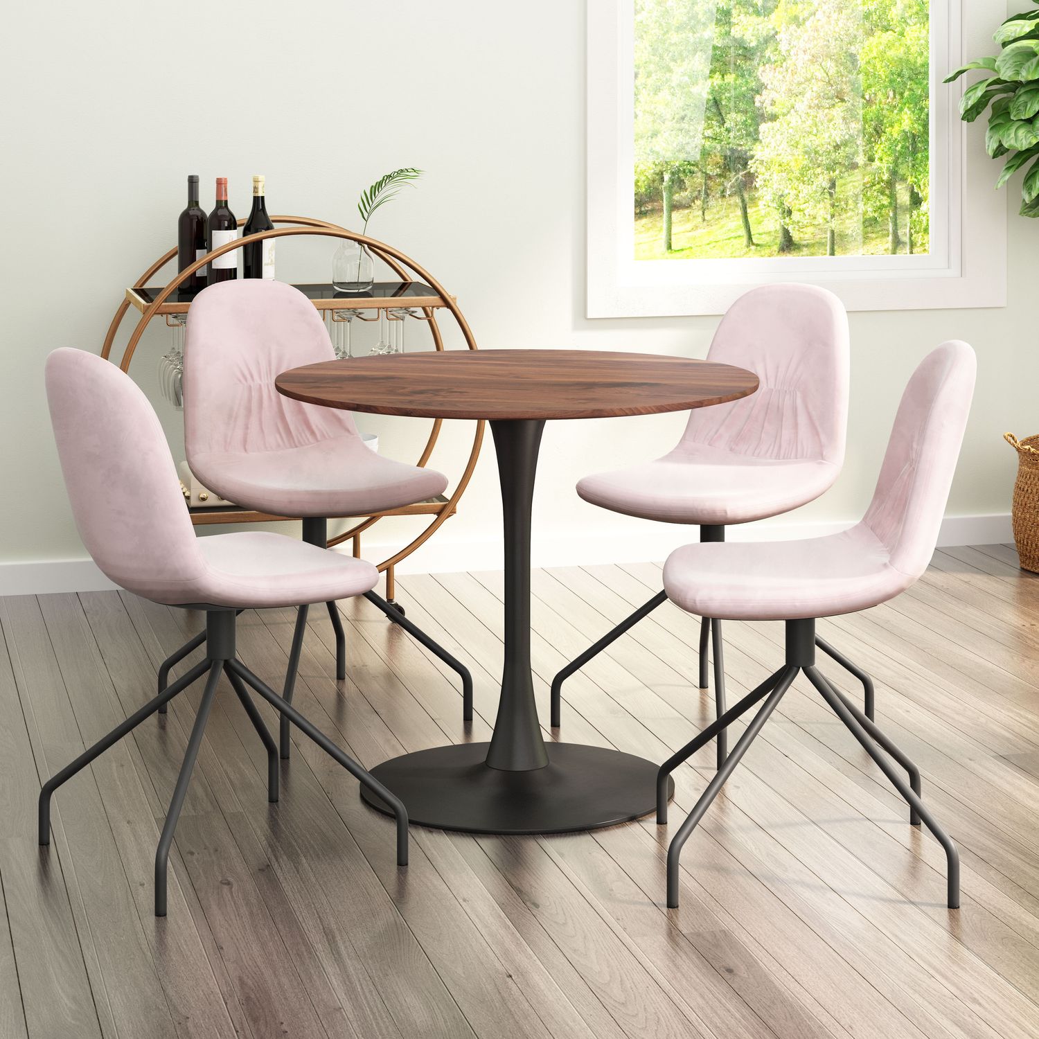 Opus - Dining Table - Brown & Black