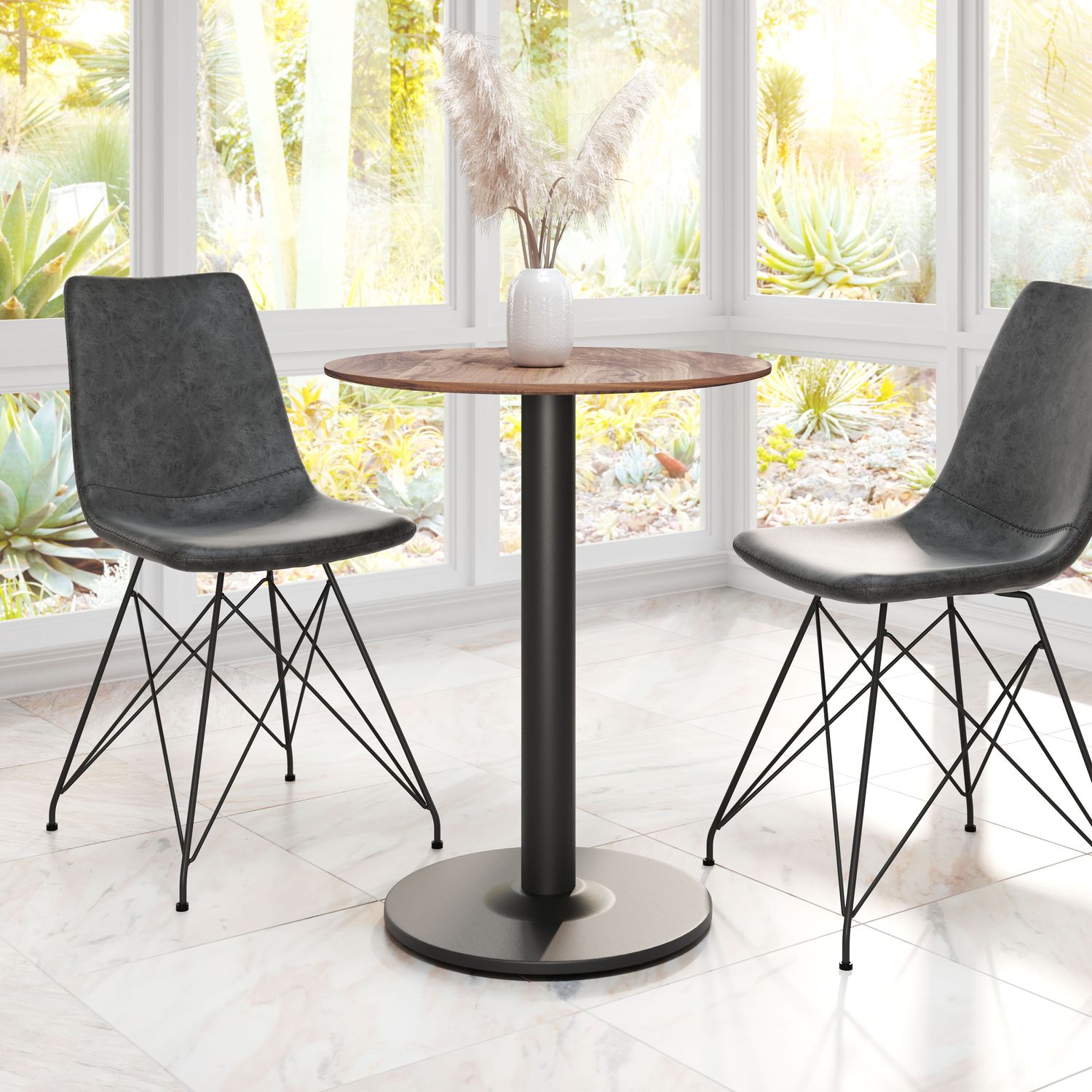 Alto - Bistro Table - Brown & Black