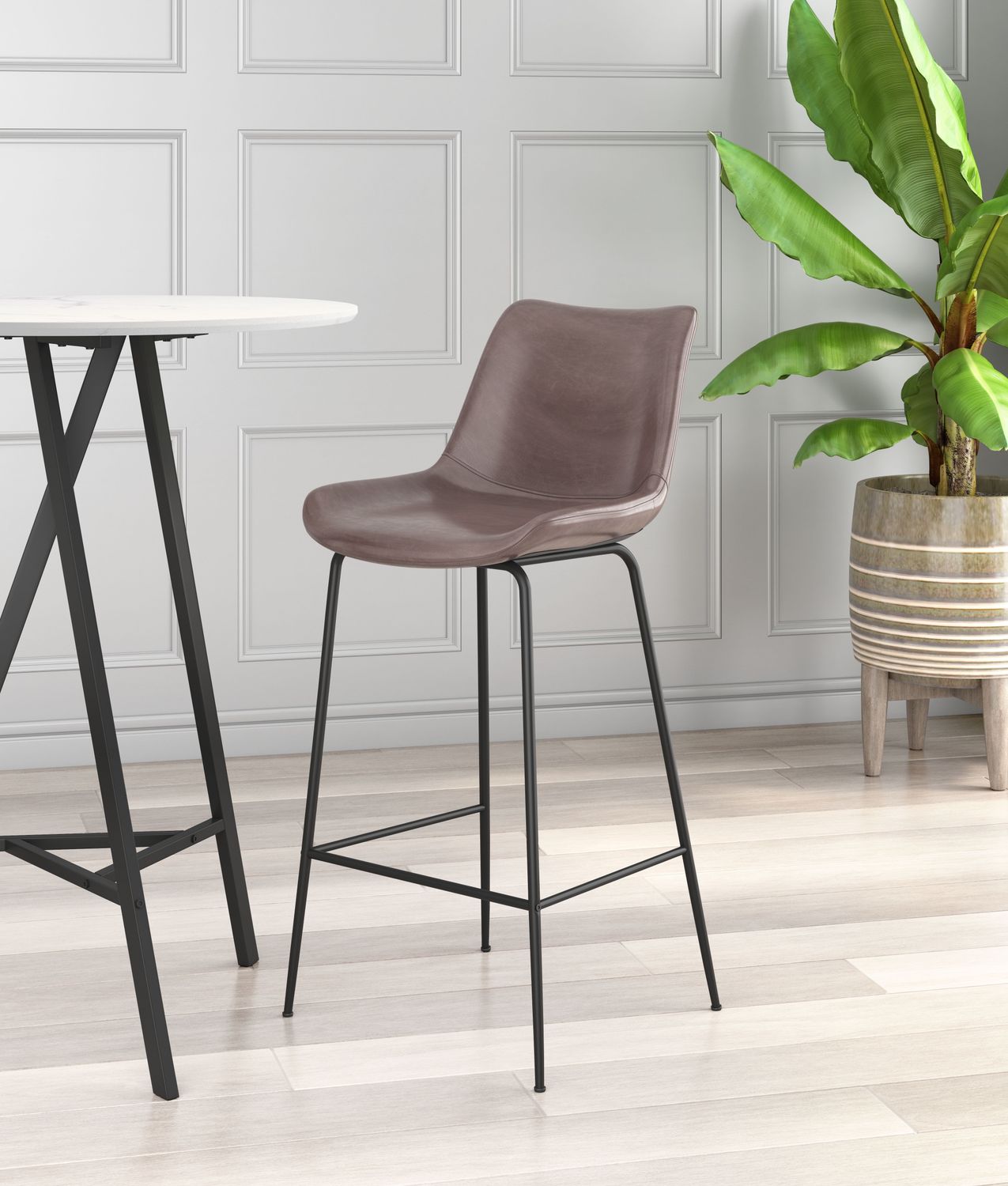 Byron - Bar Chair - Brown