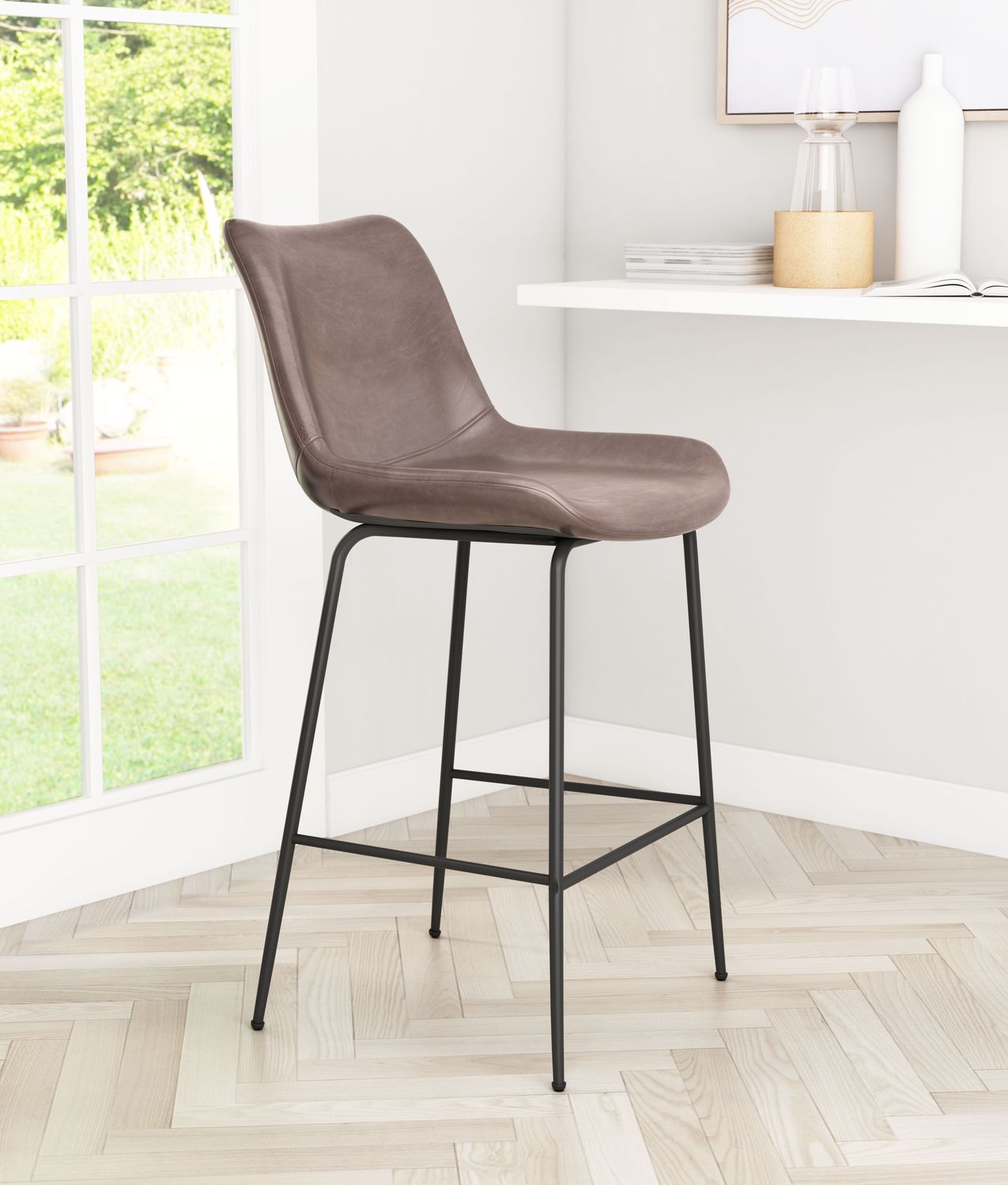 Byron - Counter Chair - Brown