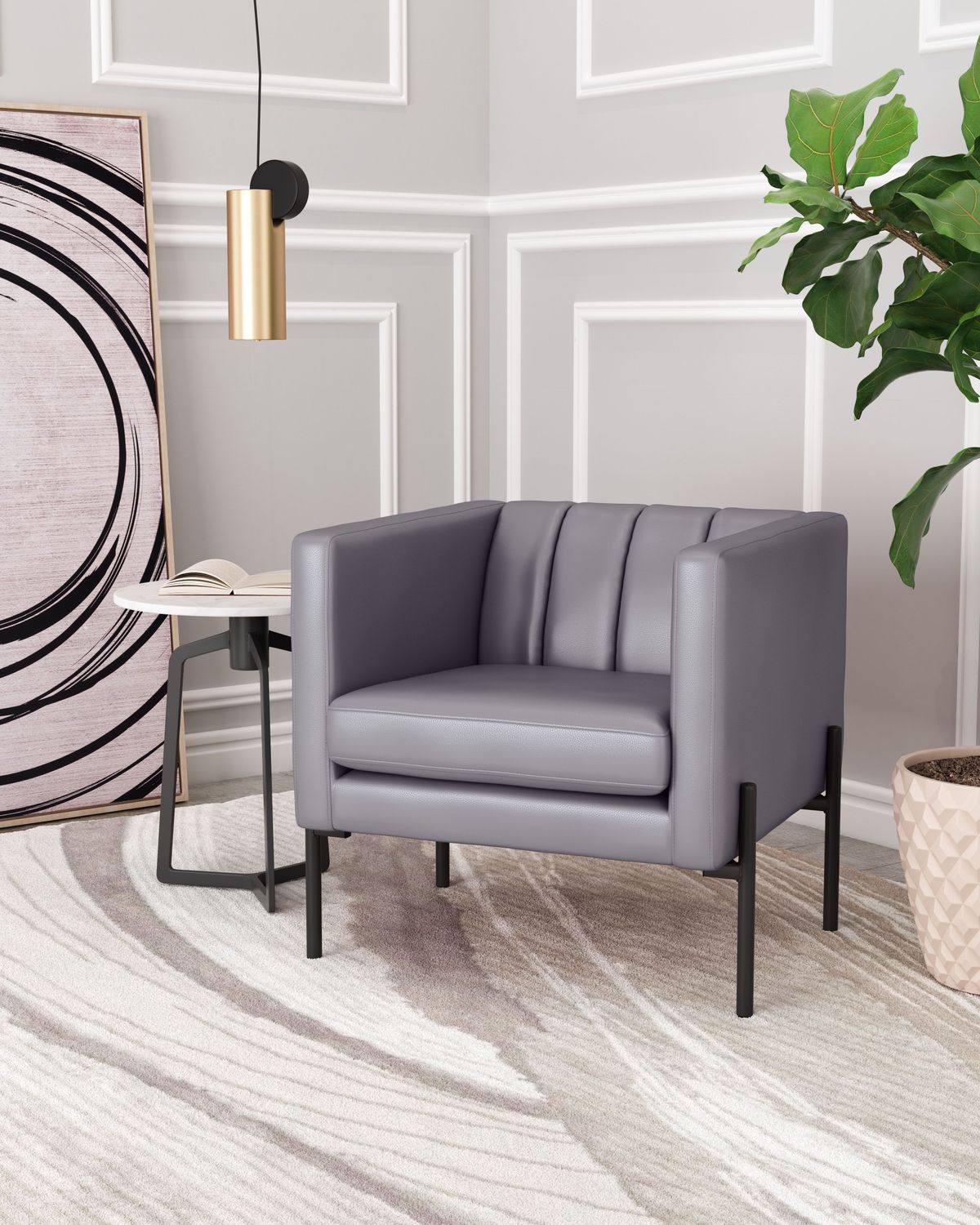 Jess - Accent Chair - Gray