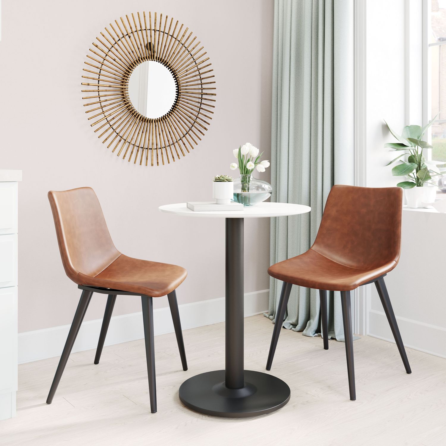 Daniel - Dining Chair (Set of 2) - Vintage Brown
