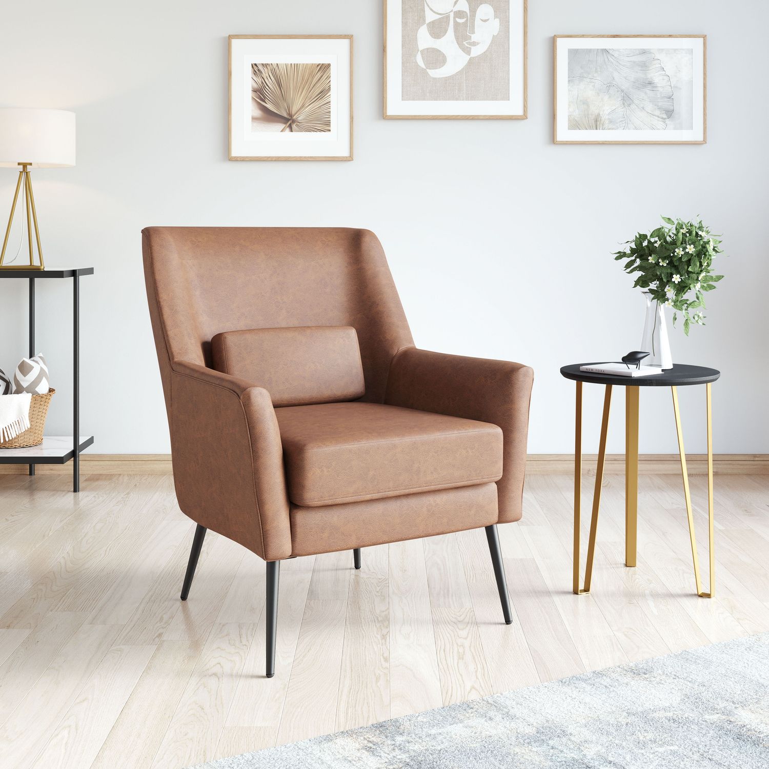 Ontario - Accent Chair - Vintage Brown