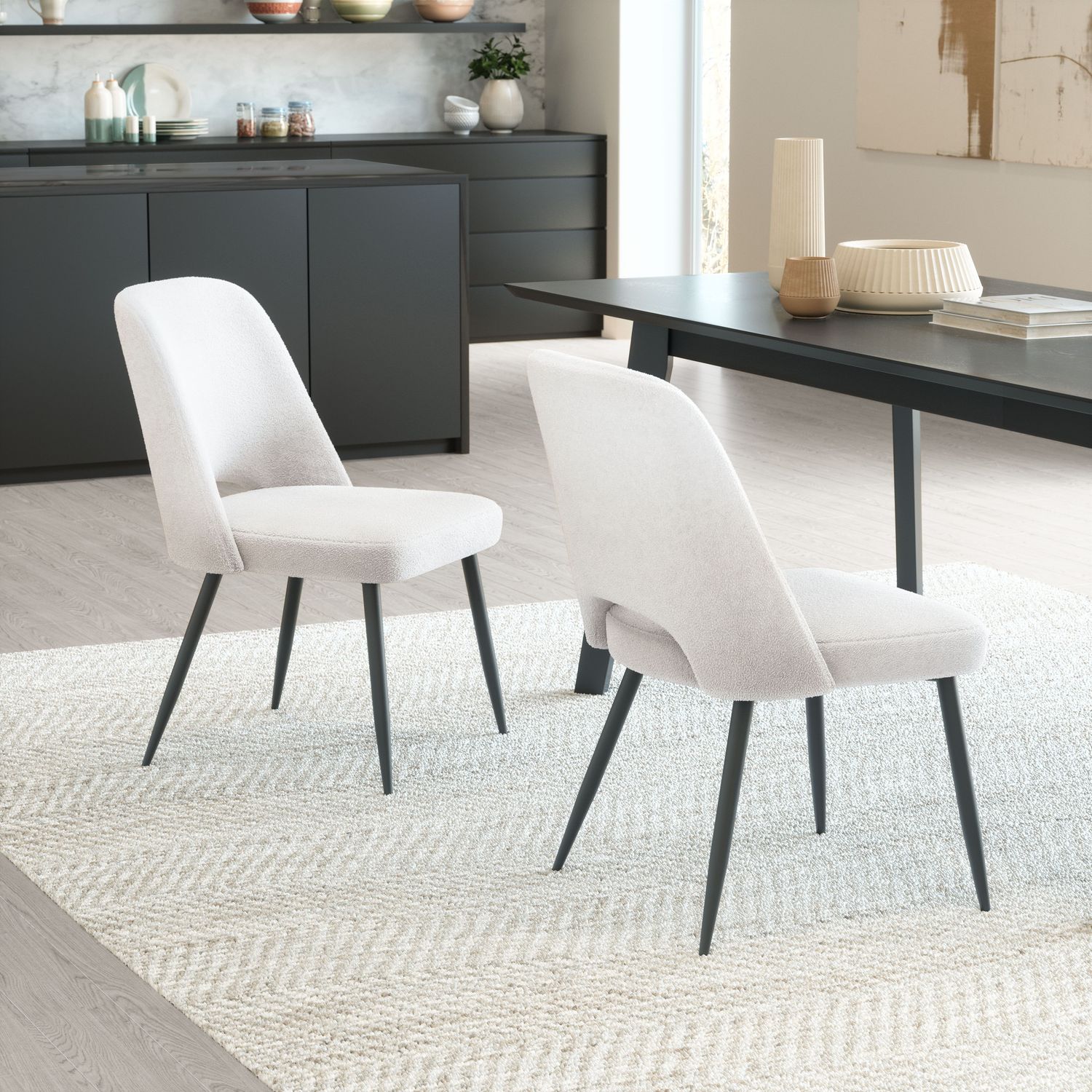 Teddy - Dining Chair (Set of 2) - Ivory