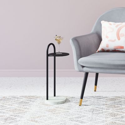 Christian - Side Table - Black & White