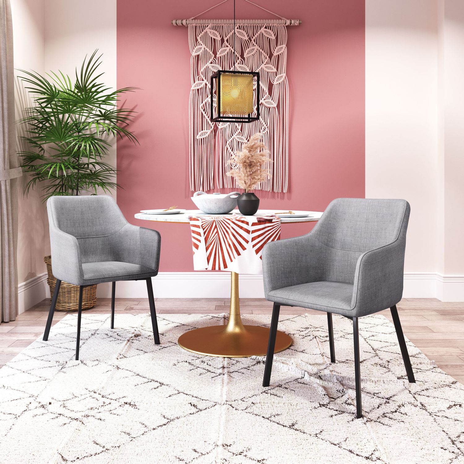 Adage - Dining Chair (Set of 2) - Gray