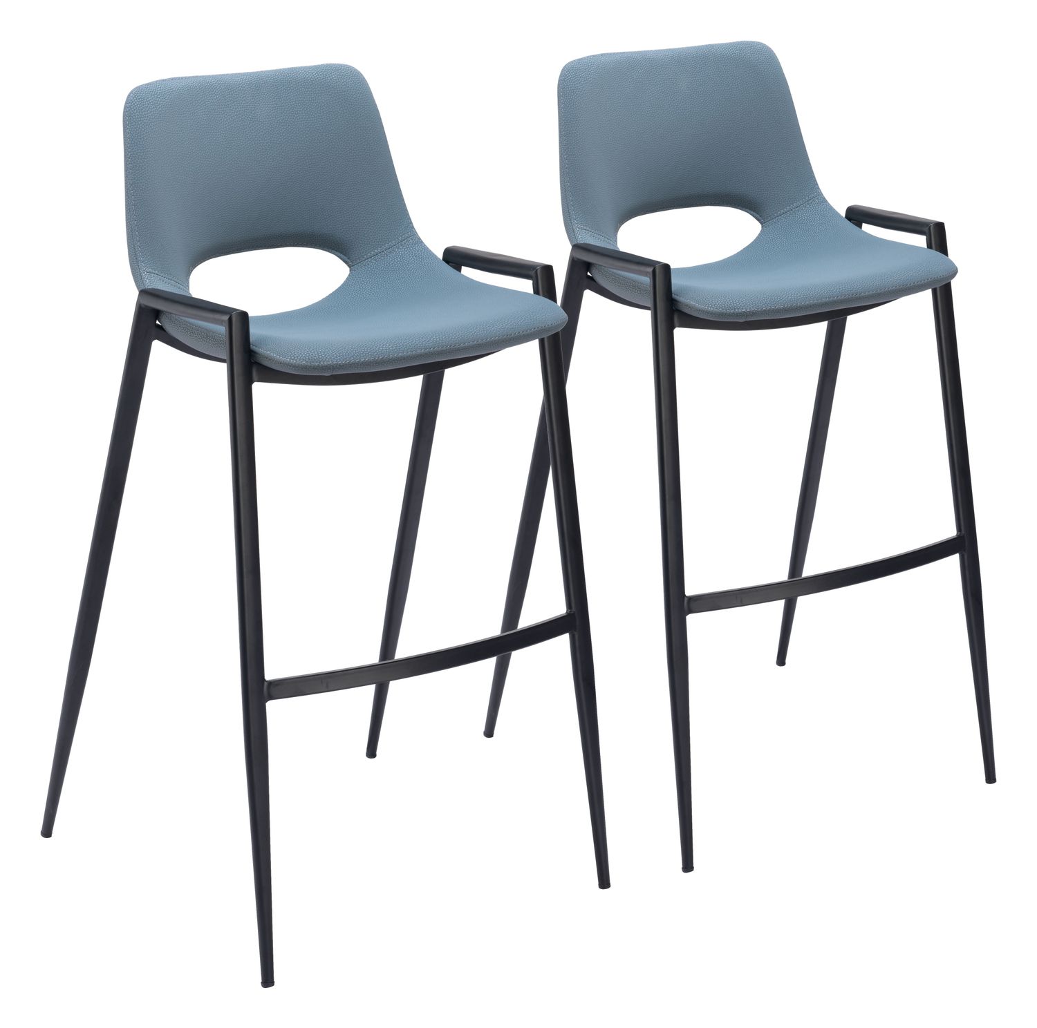 Desi - Barstool Chair (Set of 2) - Gray