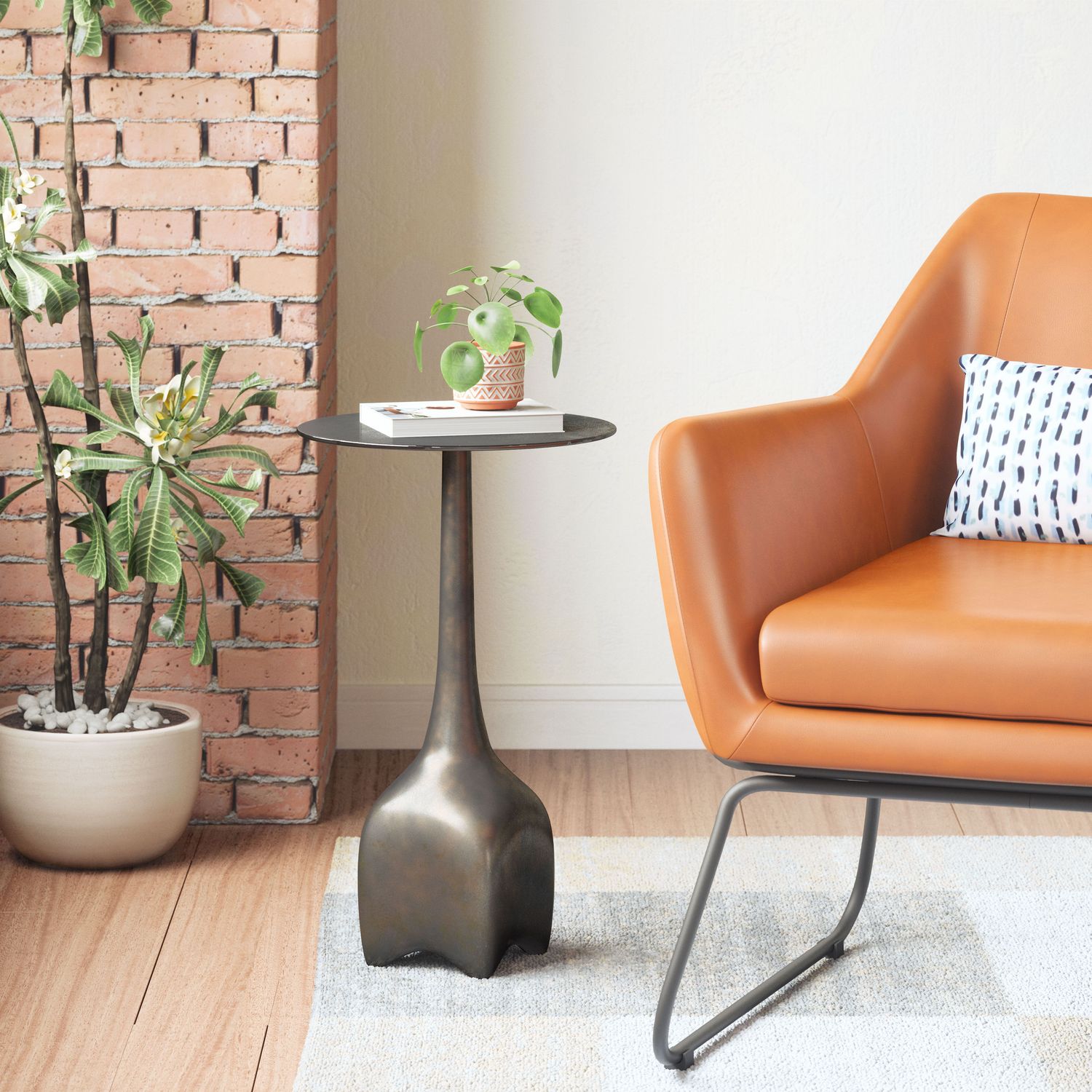 Lexi - Side Table - Charcoal
