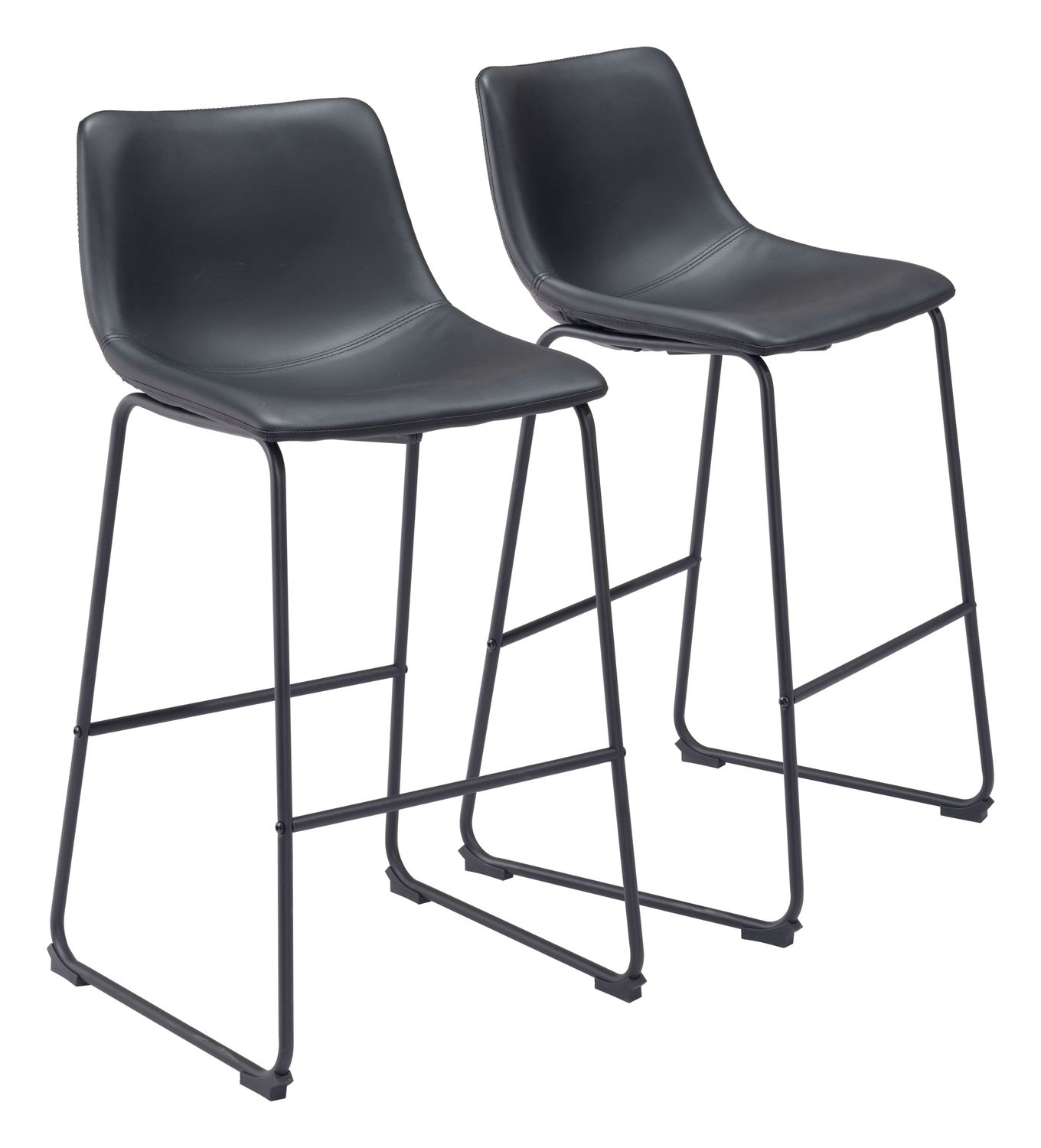 Smart - Bar Chair (Set of 2) - Black