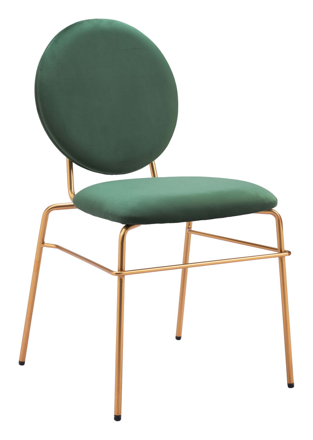 Odessa - Dining Chair (Set of 2) - Green & Gold